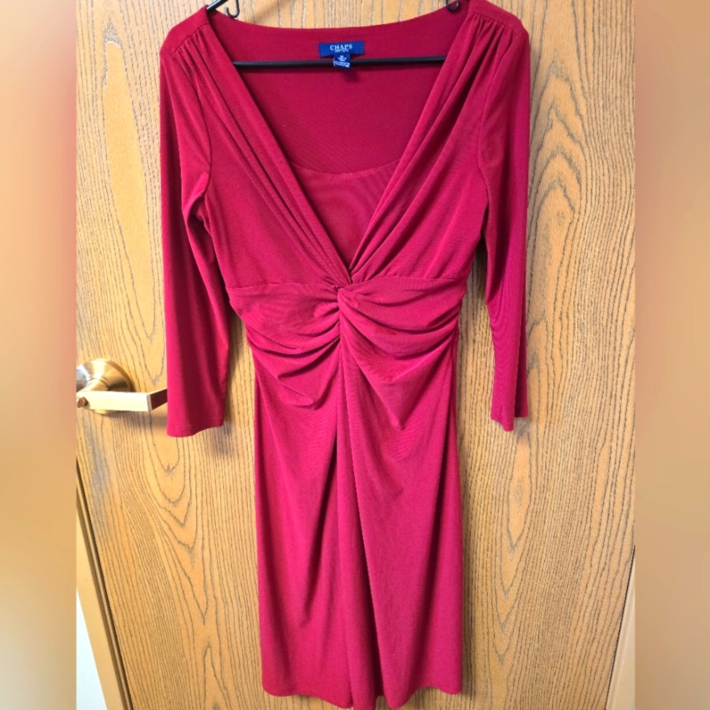 Womens Chaps beautiful RED dress size MEDIUM